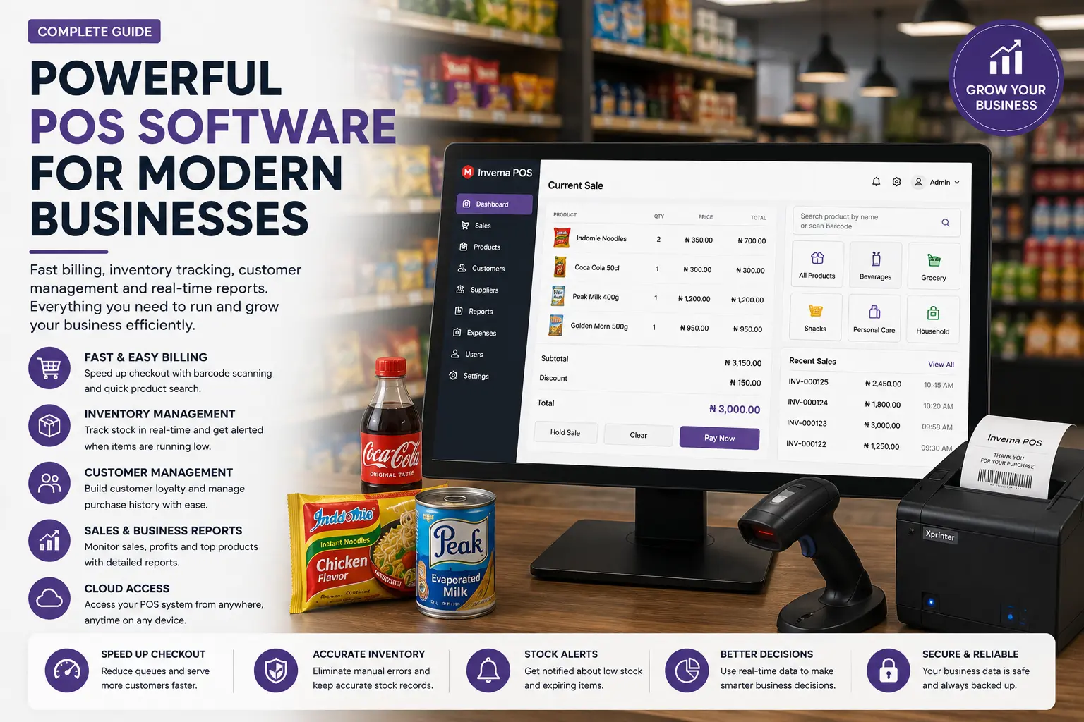 Supermarket POS Software